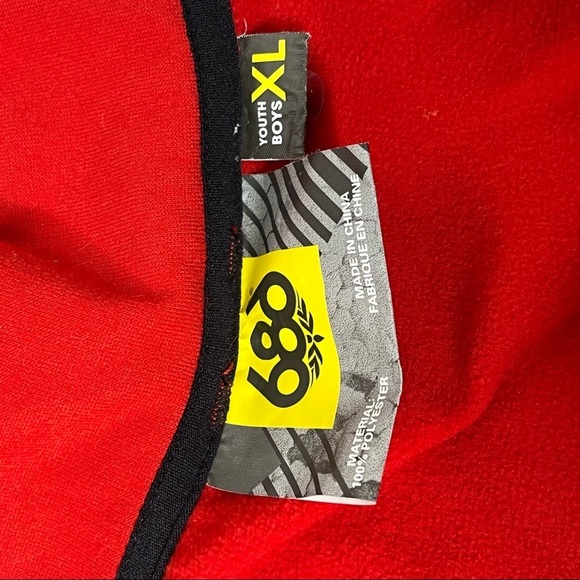 686 Jacket Youth XL Zip‎ Front Lightweight Red Jogger Embroidered Logo Womens SM - Picture 14 of 14